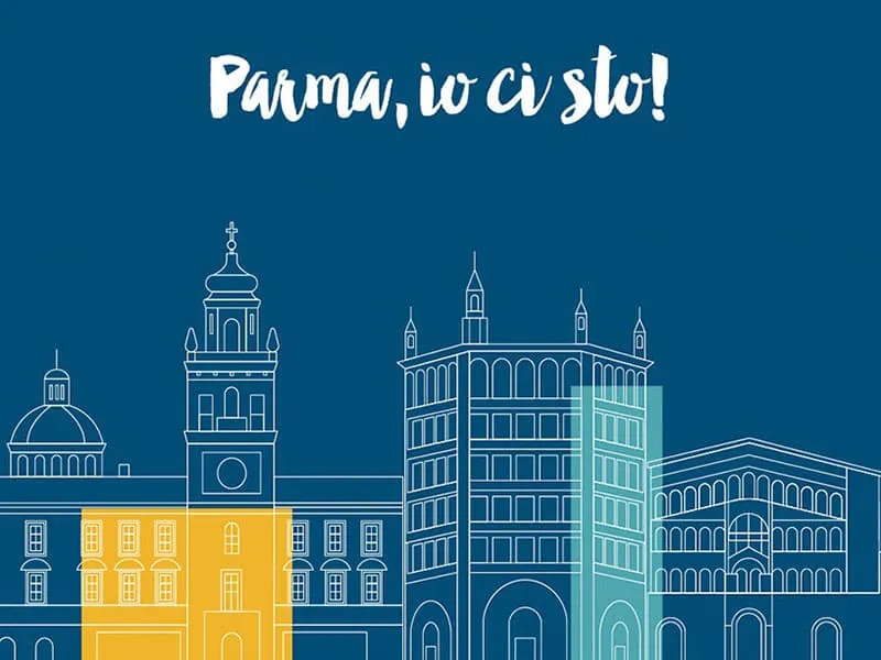 grafica monumenti città di parma associazione parmaiocisto