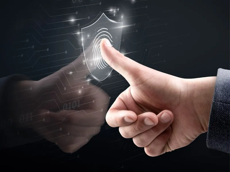 Rilevazione biometrica per accesso in sicurezza informatica